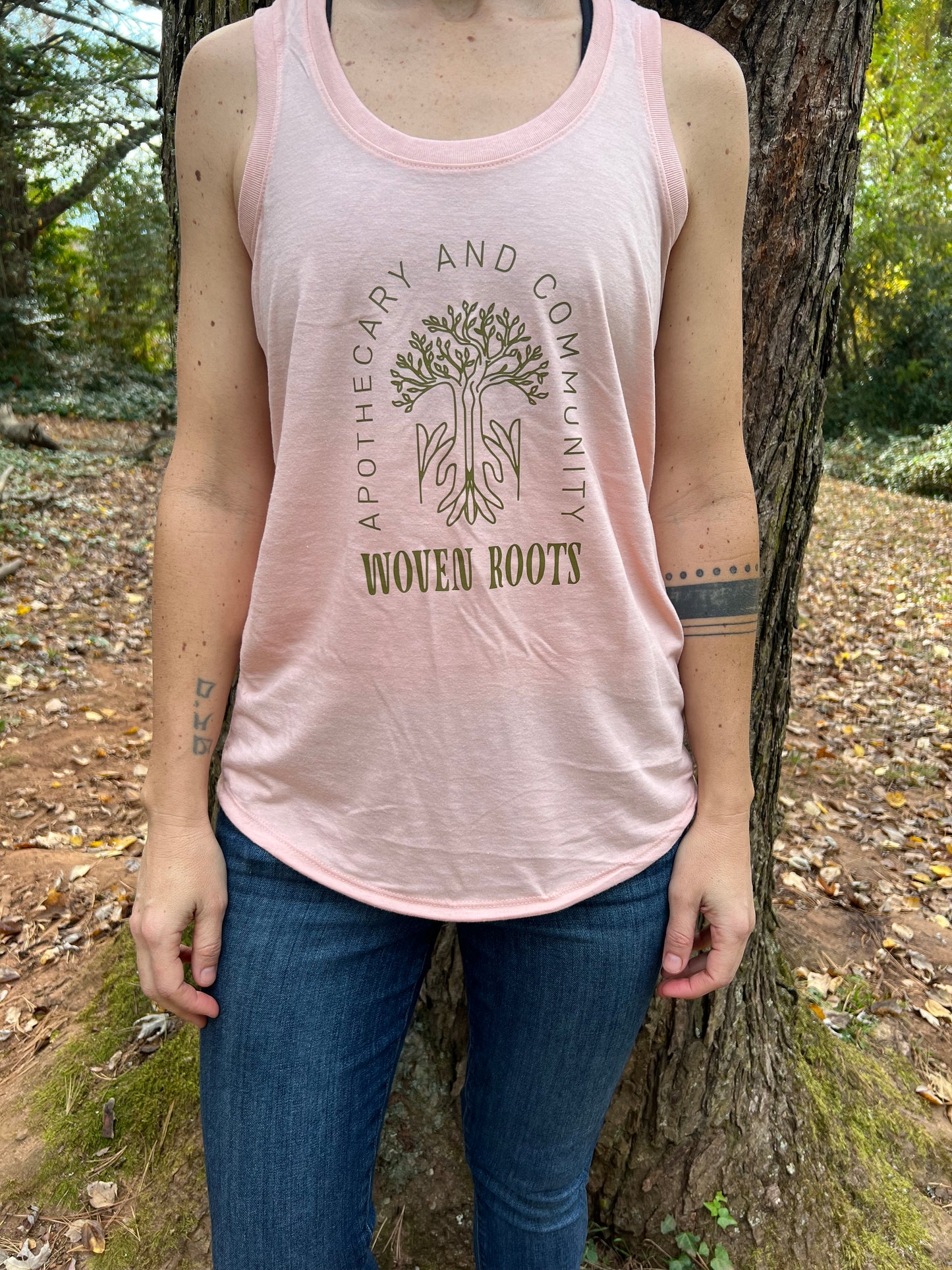 Woven Roots Logo Tank