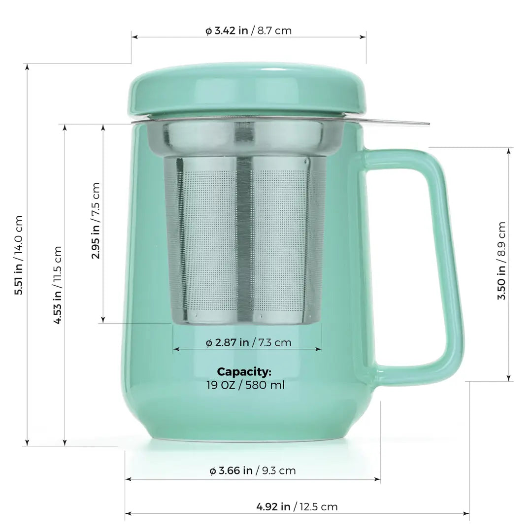 Ceramic Mug with Infuser (19 oz)