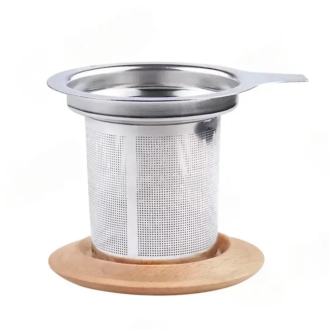 Stainless Steal Tea Infuser with Bamboo Lid