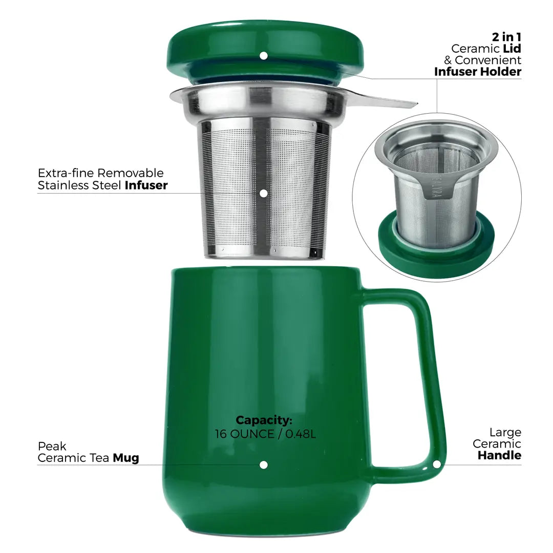 Ceramic Mug with Infuser (19 oz)